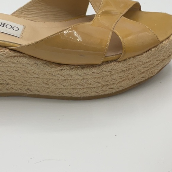 Jimmy Choo Paisley Criss Cross patent leather wedge - Picture 9 of 9